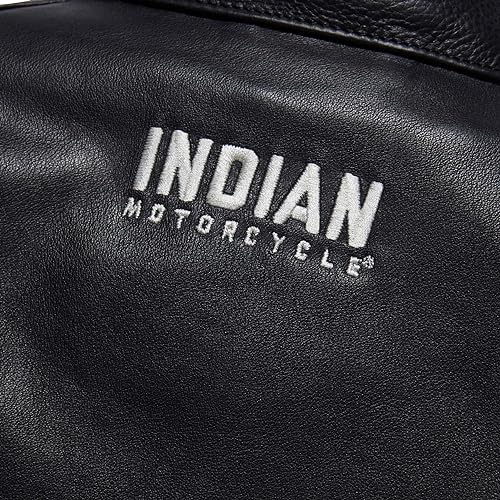 
                      
                        Indian Motorcycle Men's Cafe Leather Jacket, Black
                      
                    