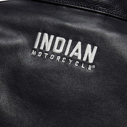 Indian Motorcycle Men's Cafe Leather Jacket, Black