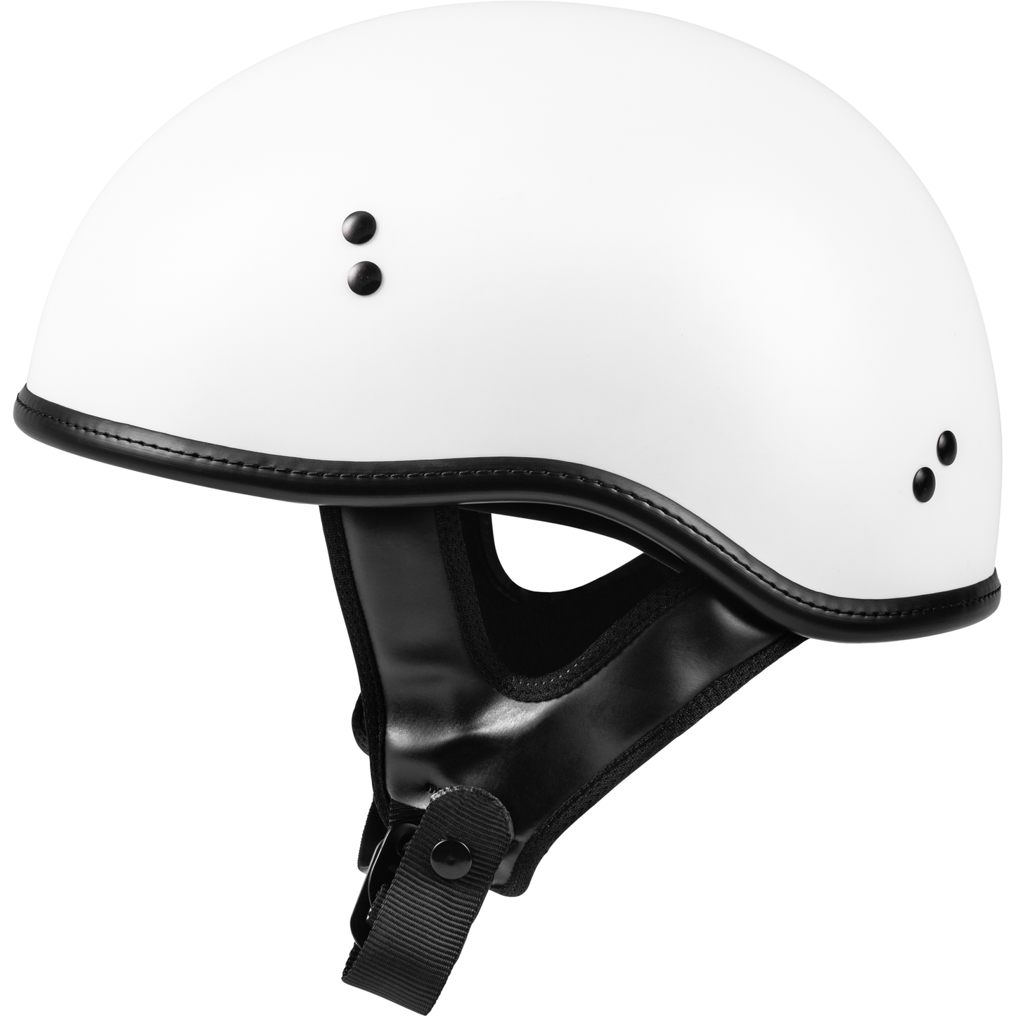 .357 Solid Half Helmet Matte White Xs
