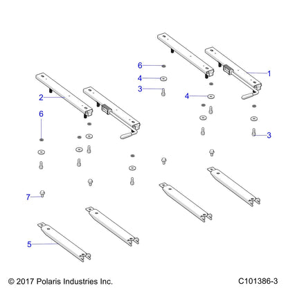 Polaris Ranger Washer, 8.4 x 25 x 4, Genuine OEM Part 7557063, Qty 1