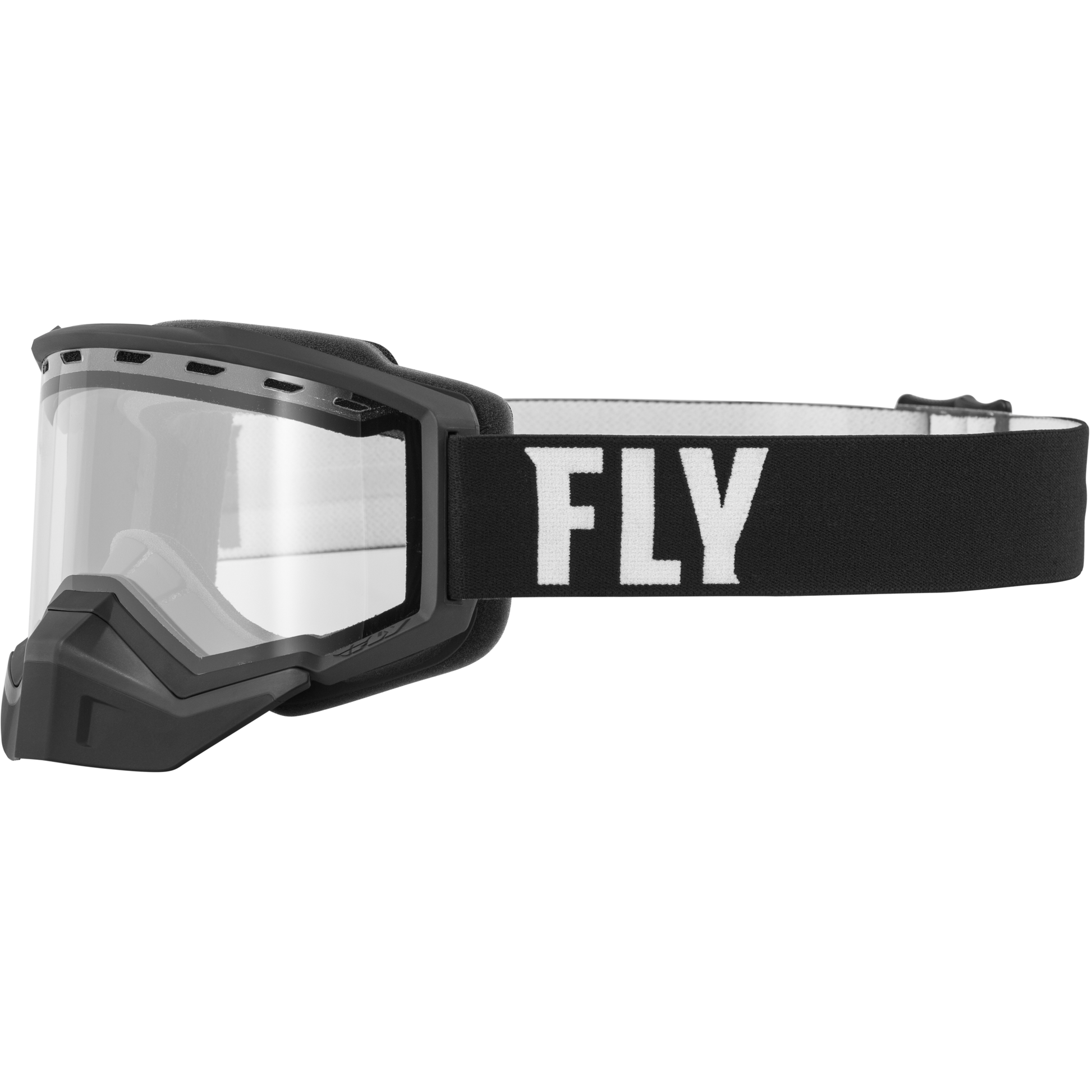 Focus Snow Goggle Black/White W/ Clear Lens