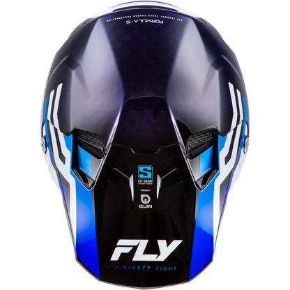 Formula S Carbon Byte Helmet Blue Carbon/Blue/White Lg