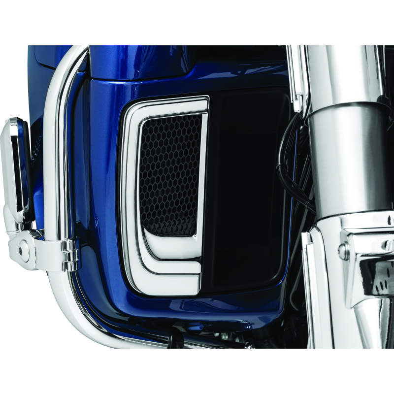 
                      
                        Kuryakyn Tracer Lower Fairing Grill Chrome
                      
                    