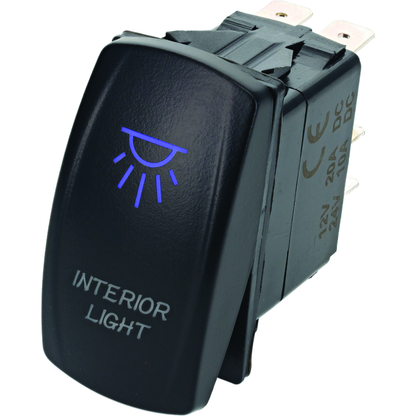 DragonFire Racing Lighted Switch On/Off Blue