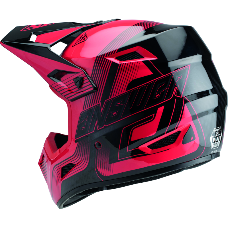 Answer AR1 Vendetta Helmet Red/Black Youth - Small