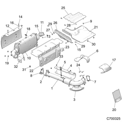 Polaris RZR Engine Shield, Genuine OEM Part 5814284, Qty 1