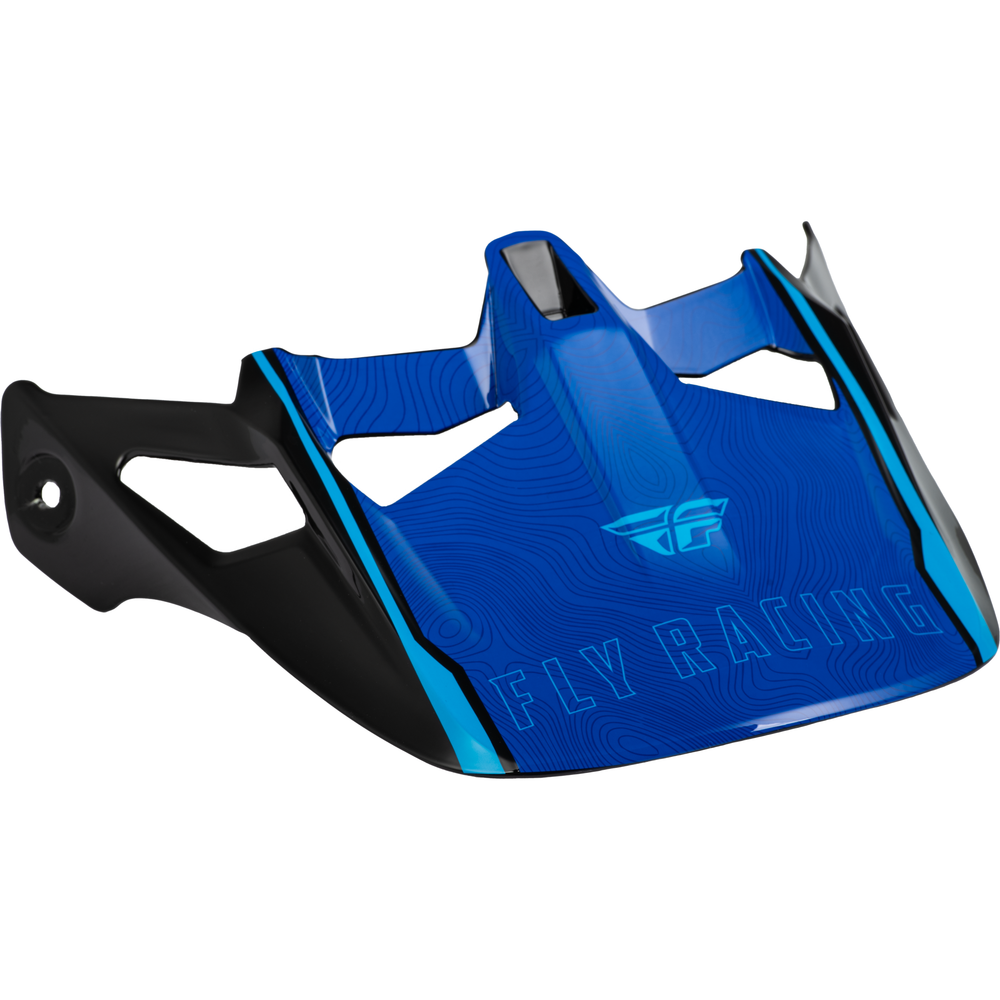 Werx R Helmet Visor Blue Carbon