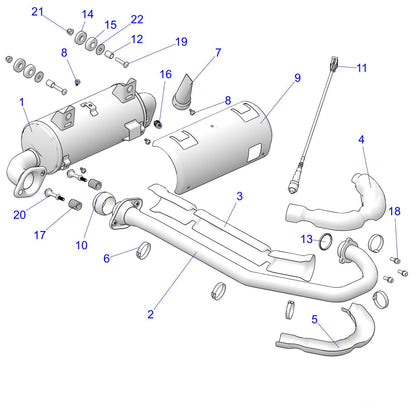 Polaris Ranger NUT-HXFL-M8X1.25 10 SPC, Genuine OEM Part 7547839, Qty 1