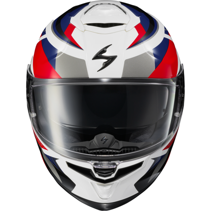 Exo Eclipse Full Face Helmet Lunar White/Red/Blue Lg