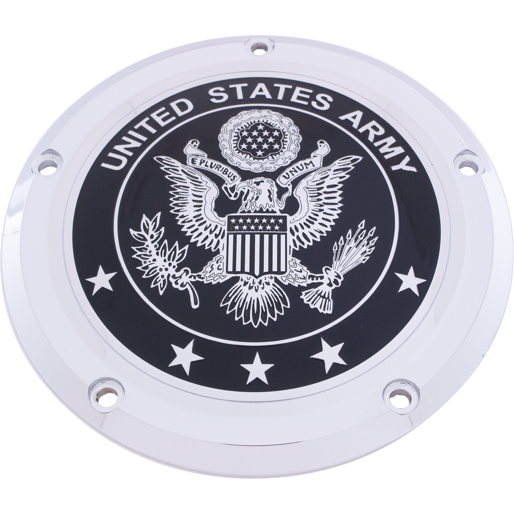 6   M8 Softail Derby Cover Army Chrome