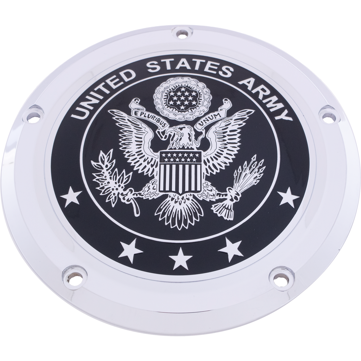 6   M8 Softail Derby Cover Army Chrome