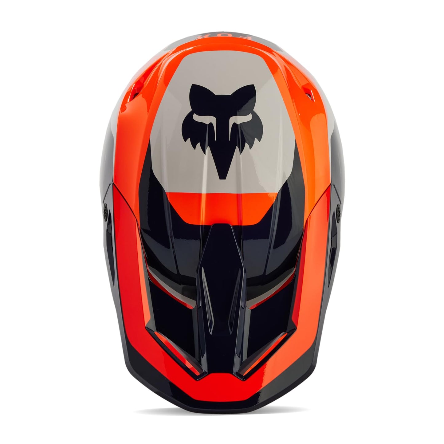 Fox Racing V1 MOTOCROSS HELMET, NITRO FLO ORANGE, Large