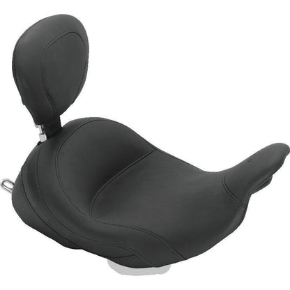 Mustang 08-21 Harley Electra Glide Std,Rd Glide,Rd King,Str Glide Lowdow Touring Solo Seat - Black