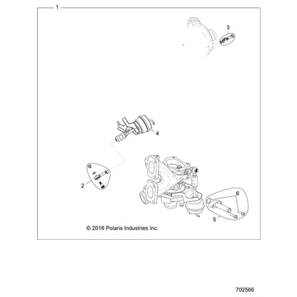 Polaris RZR Turbo Charger Complete Assembly for Specific XP Turbo, XP Turbo S, XP Turbo LE, XP 4 Turbo, XP 4 Turbo S, Turbo S, Turbo S 4 Models and More, OEM SxS Part, Qty 1-1205689