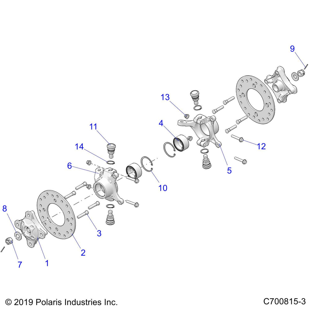 
                      
                        Polaris RZR Knuckle, Front, Right, Genuine OEM Part 5142026, Qty 1
                      
                    