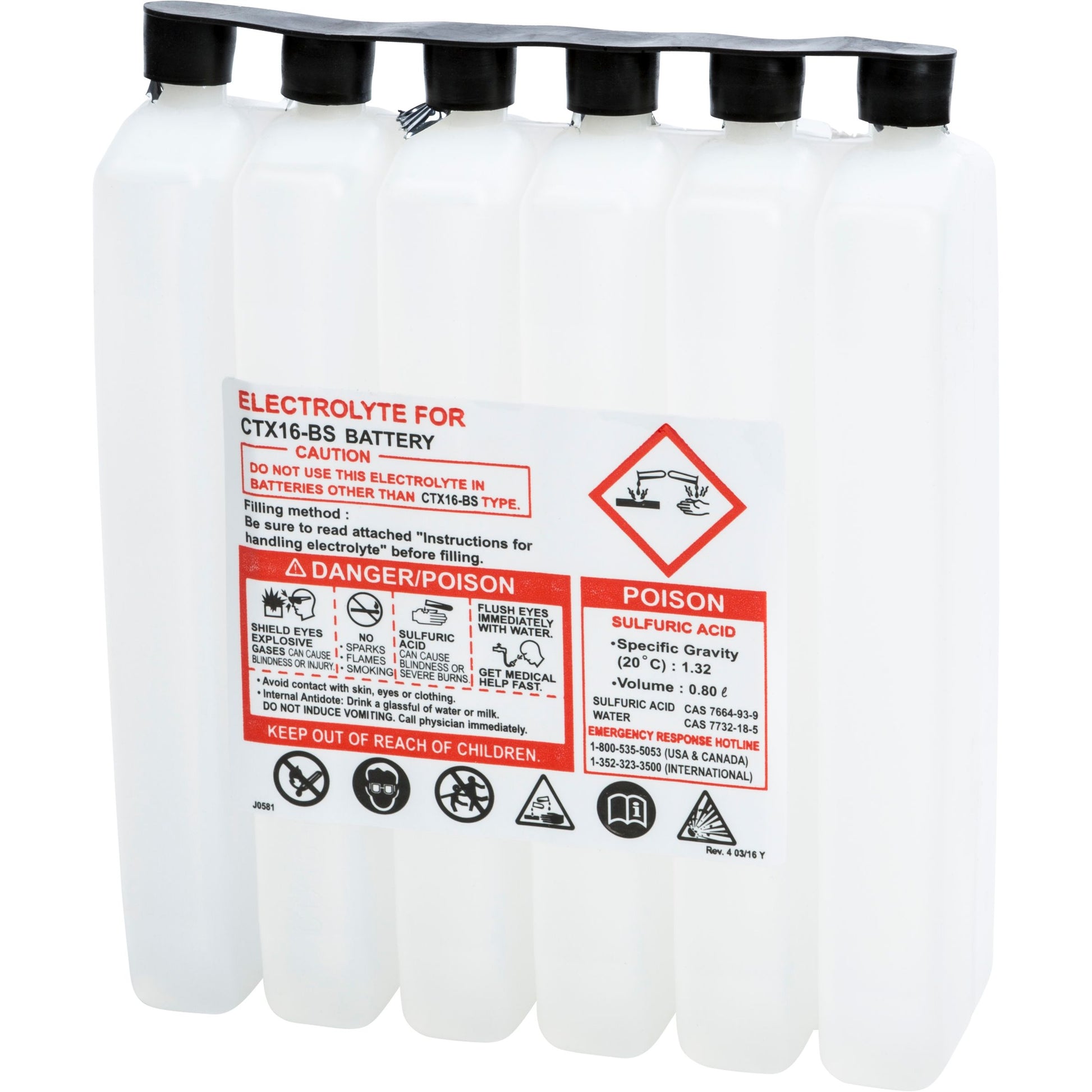 Sealed Battery Electrolyte Pack 798cc