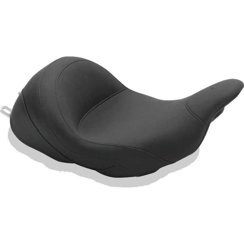 Mustang 08-21 Harley Electra Glide Std, Rd Glide, Rd King, Str Glide Lowdown Solo Seat - Black