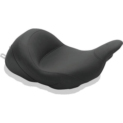Mustang 08-21 Harley Electra Glide Std, Rd Glide, Rd King, Str Glide Lowdown Solo Seat - Black