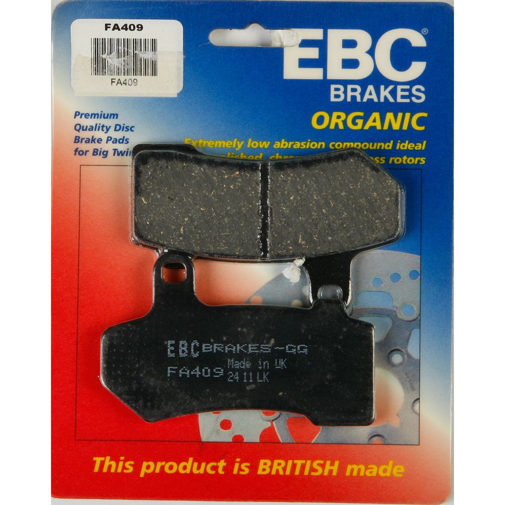 Brake Pads Fa409 Organic
