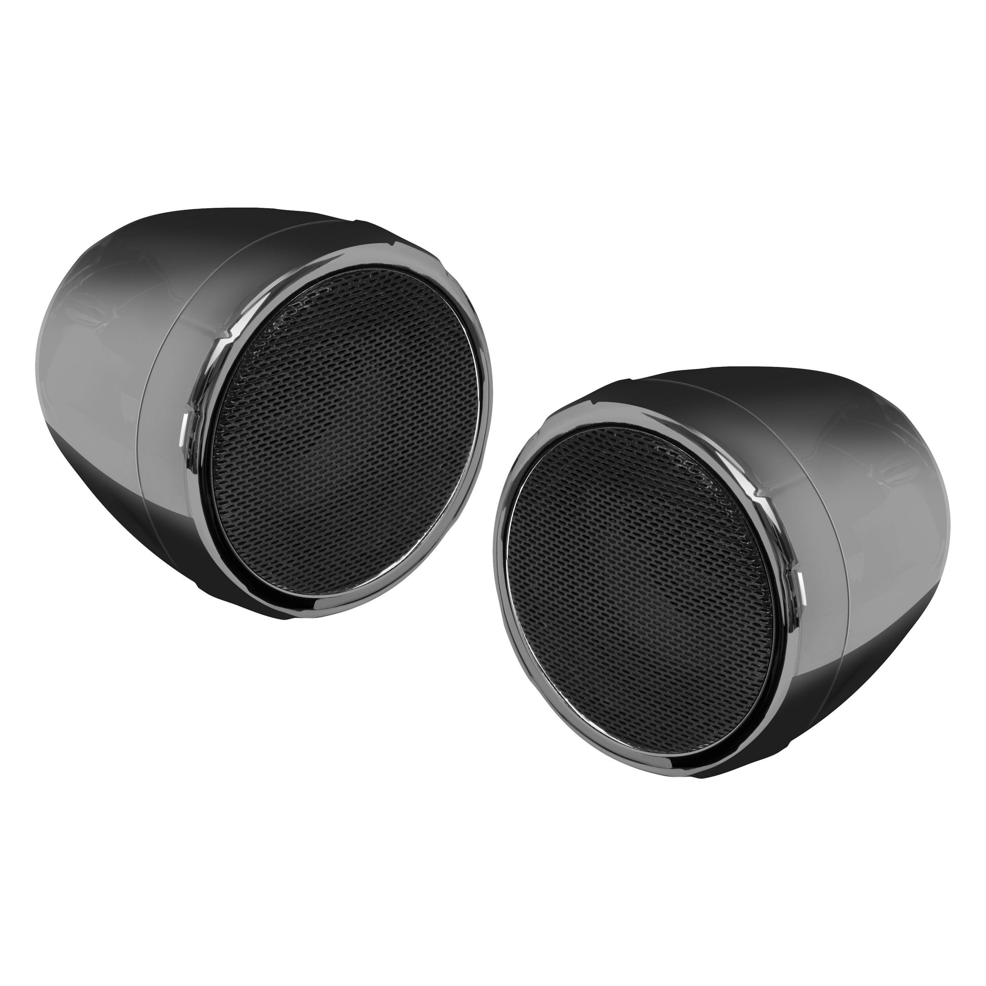 2 Speaker Bt Amplified Kit 3" Speakers Black Chrome