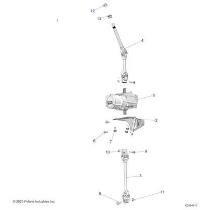 Polaris Ranger Hex Flange Screw, 10 mm x 1.5 mm x 40 mm, Genuine OEM Part 7520994, Qty 1