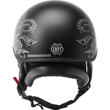 Hh 65 Half Helmet Rose Naked Matte Black/Silver Xl