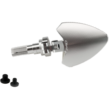 Handlebar End Folding Mirror Right Silver
