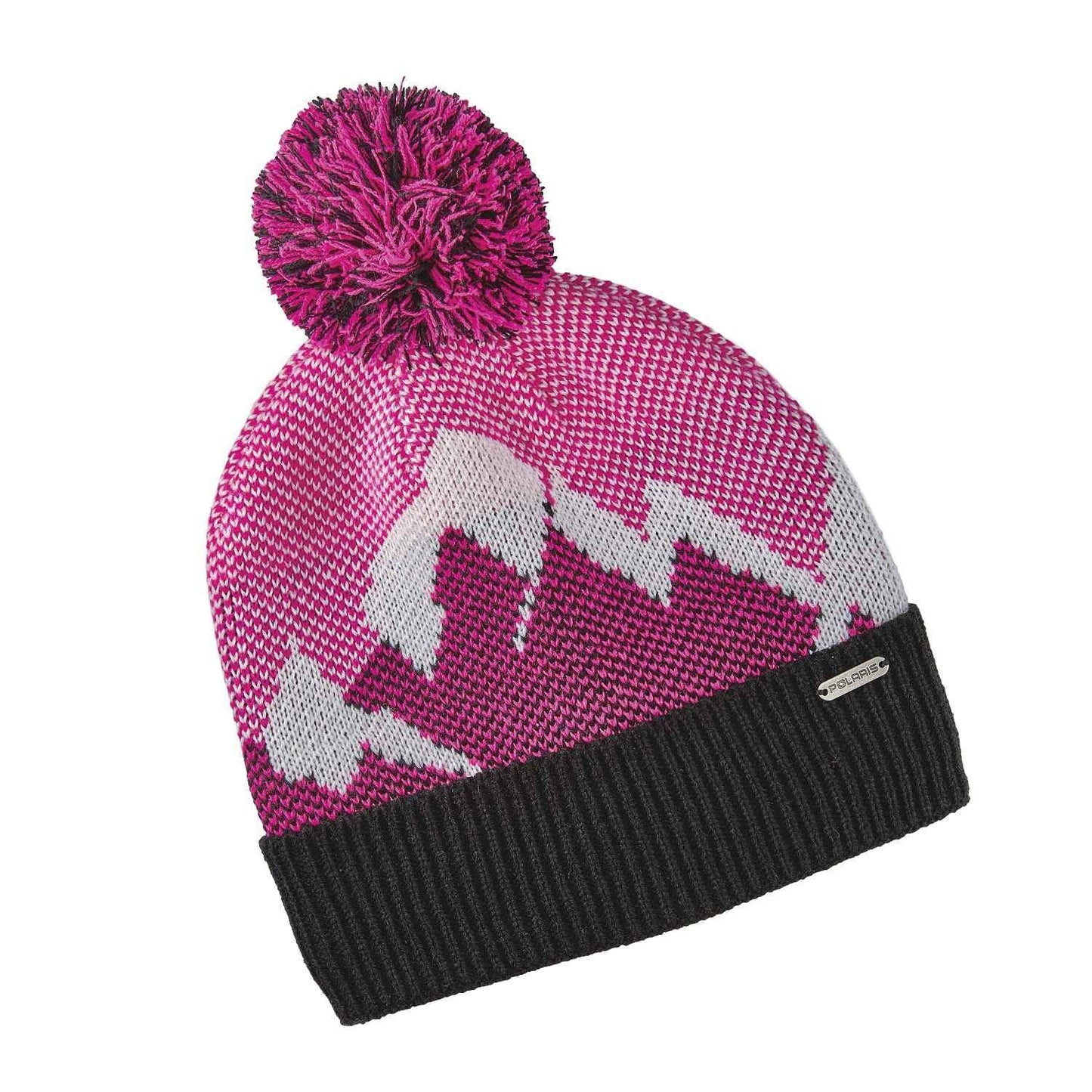 Polaris Snowmobile Women's Knit Mountain Beanie with Metallic Tag