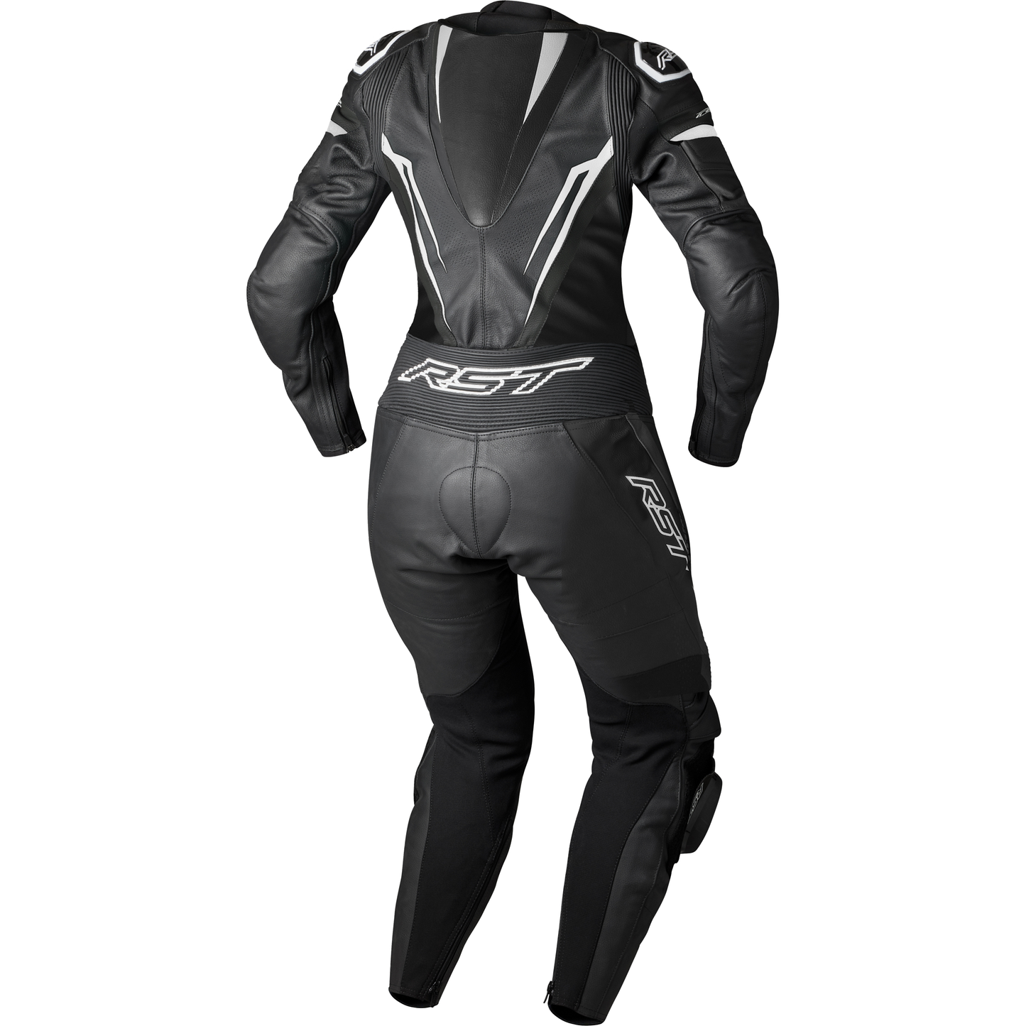Womens Tractech Evo D3o Suit Black/White Leather Xs