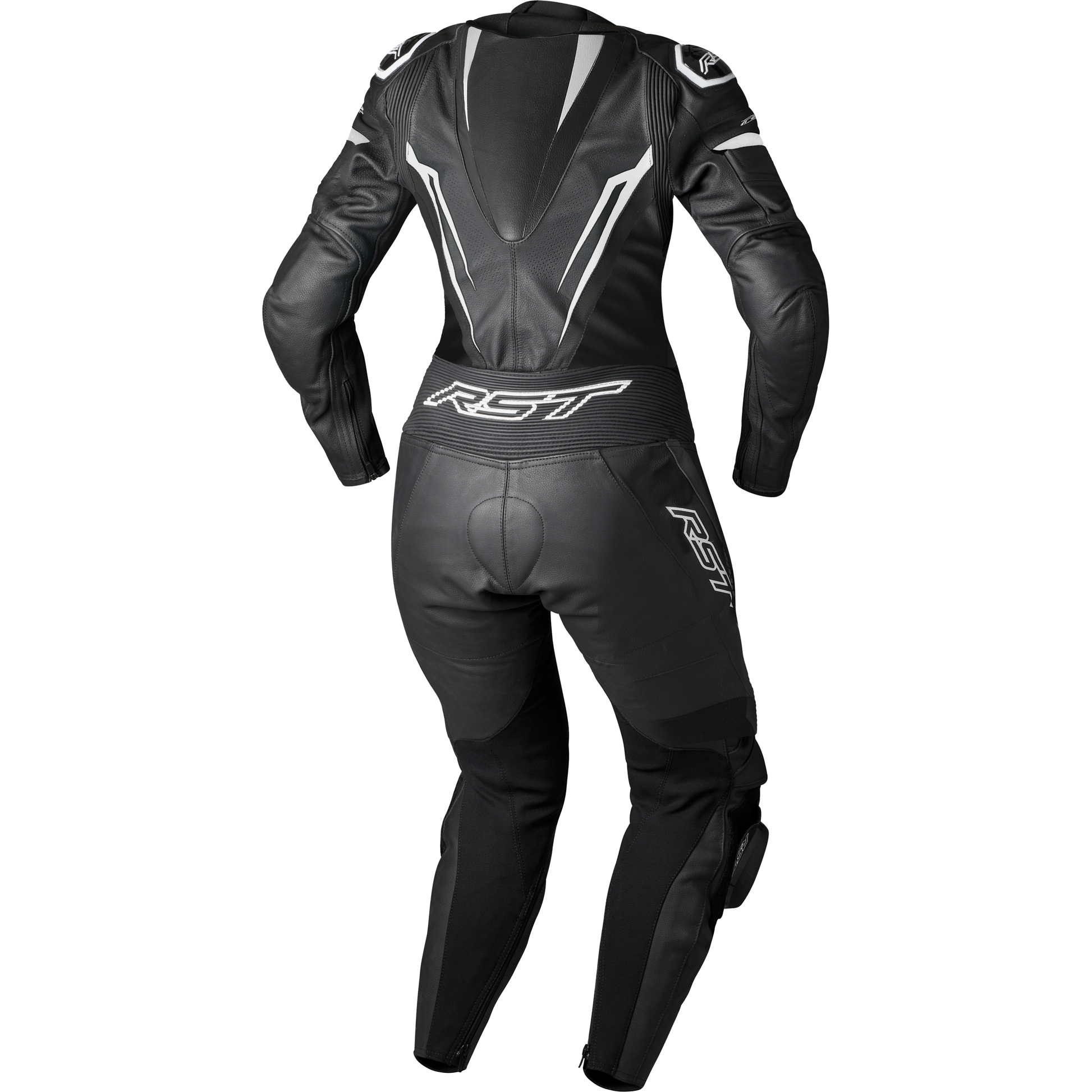 Womens Tractech Evo D3o Suit Black/White Leather Xs