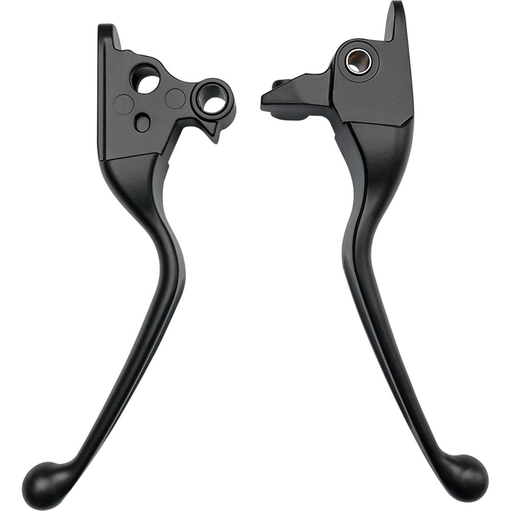 Smooth Lever Set Black Flh/Flt 08 13 W/Cable Clutch