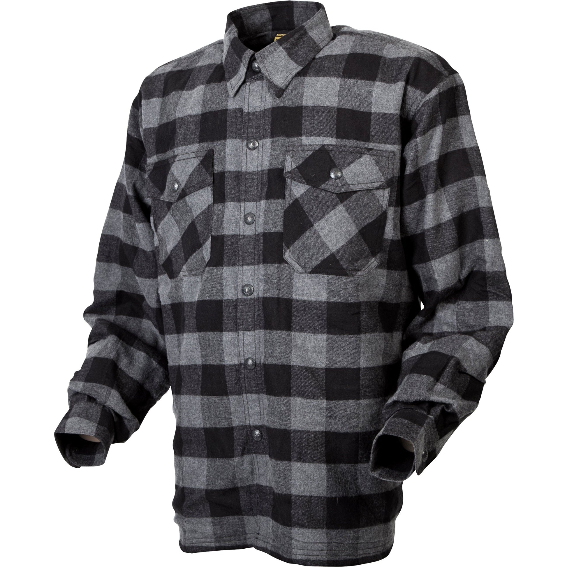 Covert Moto Flannel Black/Grey Xl