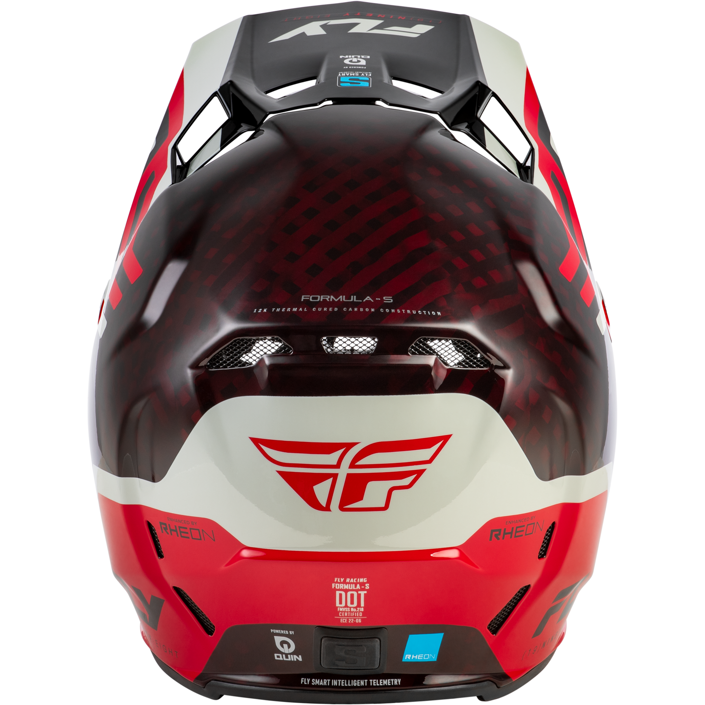 Formula S Carbon Byte Helmet Red Carbon/Red/Grey Sm