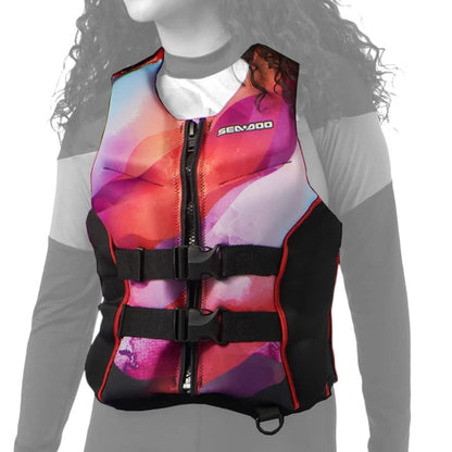Sea-Doo Airflow Sunset Edition Adult Unisex PFD/Life Jacket (Ecoprene) 285988,Red,XX-Large