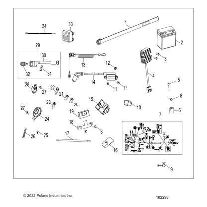 Polaris ATV Replacement Battery, Yuasa Ytx5L, Part 4011181