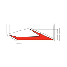 Polaris Slingshot DECAL-FRONT WING,RH,RED, Genuine OEM Part 7187370, Qty 1