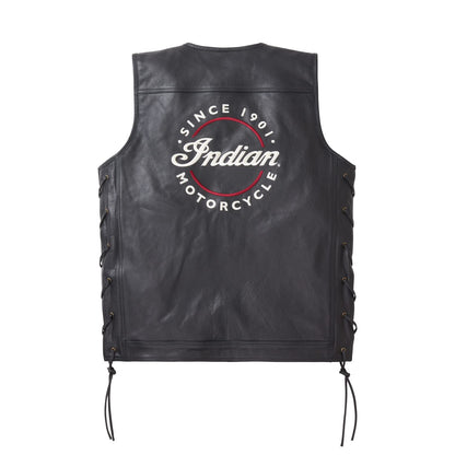 Indian Motorcycle Men's Western Vest, Black - M - 286273803