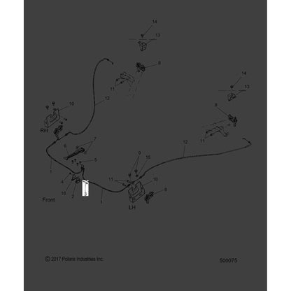 Polaris Slingshot Shoulder Screw, Genuine OEM Part 7520077, Qty 1