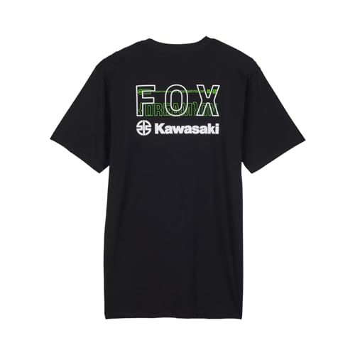 
                      
                        Fox Racing Men's Standard Fox X Kawi Premium Short Sleeve Tee Ii, BLACK
                      
                    