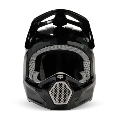 Fox Racing V1 MOTOCROSS HELMET, BNKR BLACK CAMO, X-Small