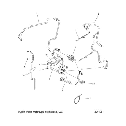Indian Motorcycle Activated Charcoal Filter, Genuine OEM Part 2521752, Qty 1