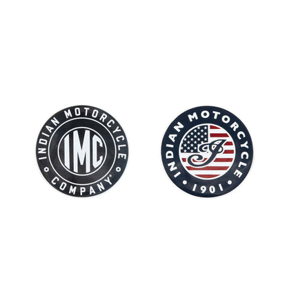 Indian Motorcycle IMC Fridge Magnets, Set of 2, Multi - 2862947