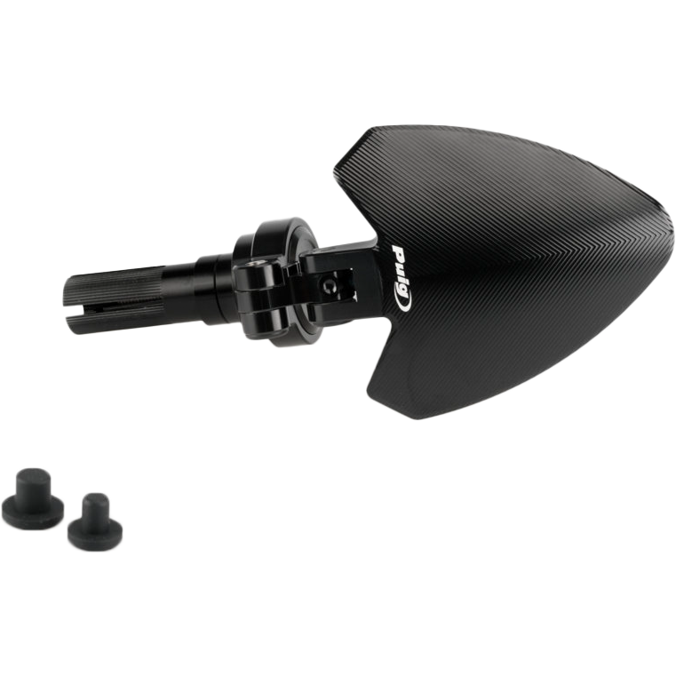 Handlebar End Folding Mirror Left Black