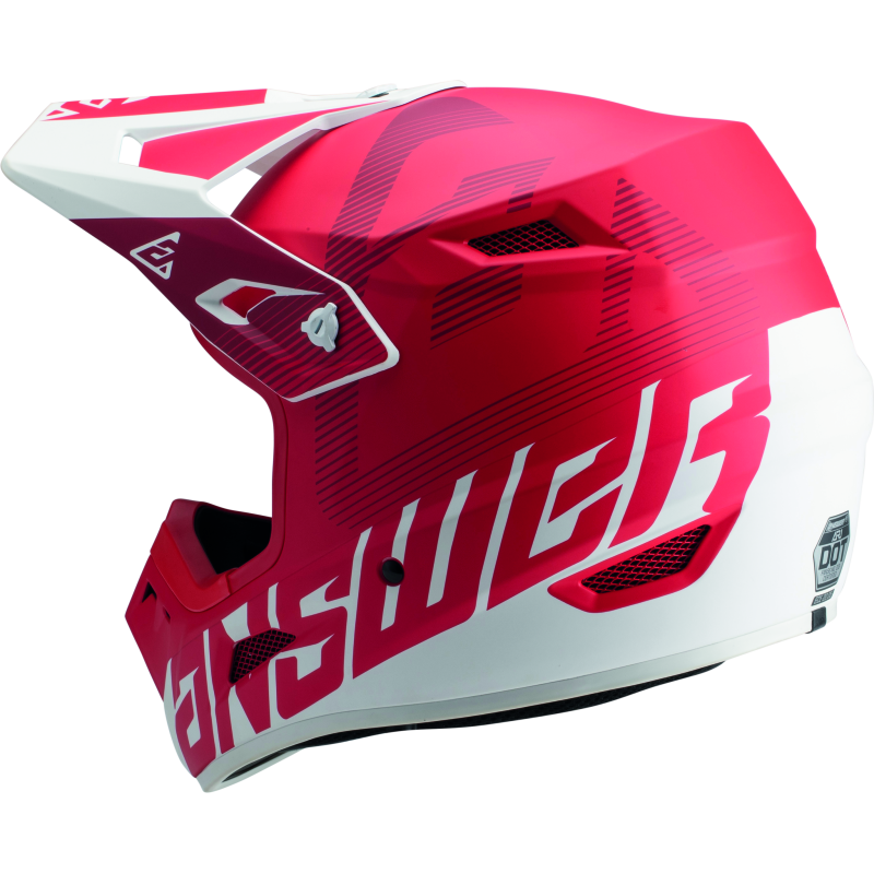 Answer AR1 V2 Bold Helmet Red/White Youth - Small