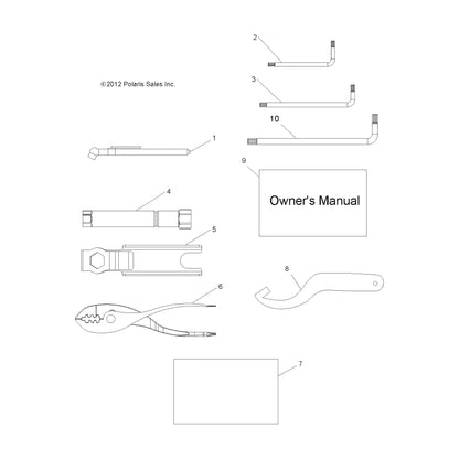 Polaris Ranger MAN-OWN, 20 RNG 1000, Genuine OEM Part 9930790, Qty 1