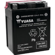 Yuasa YTX14AH-BS High Performance AGM 12-Volt Battery w/Bottle