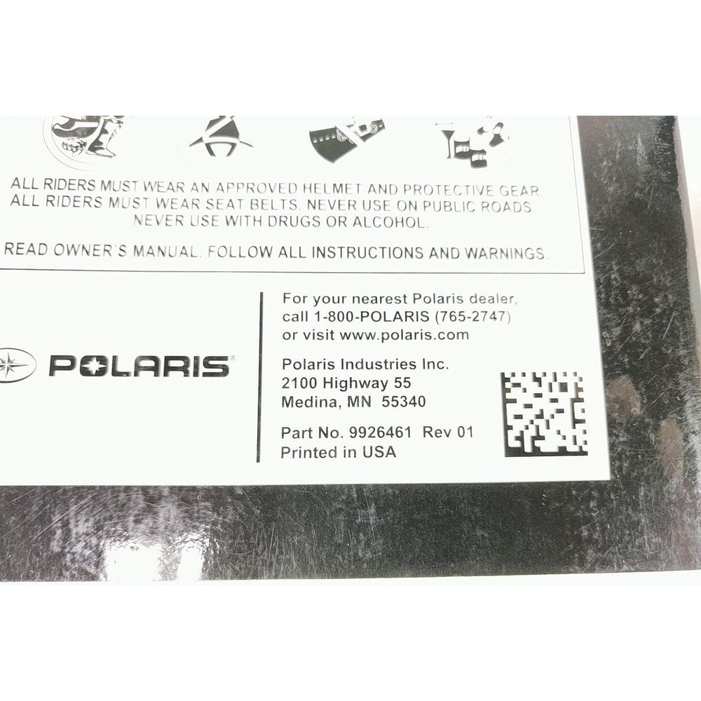 
                      
                        Polaris 2016 Ranger Man Own 16Rgr 900Xp Ps/Ebs/Crw 9926461 New Oem
                      
                    