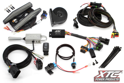 Auto Turn Signal Kit W/ Billet Lever And Front Drl Lights Can