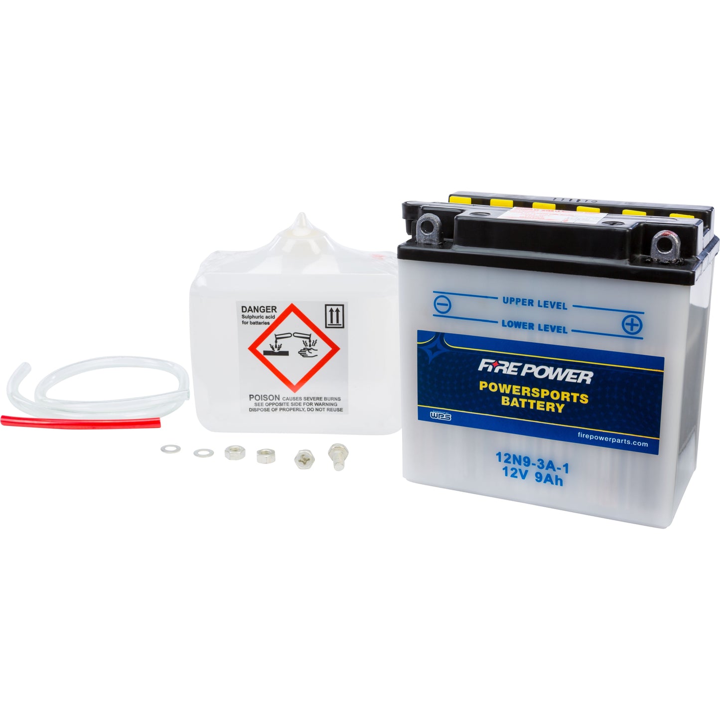 Battery W/Acid 12n9 3a 1 12v