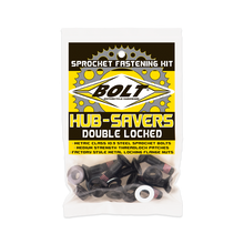 Sprocket Fasteners Black 6/Pk